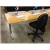 Image 2 : MAPLE 5' ADJUSTABLE HEIGHT COMPUTER DESK