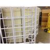 Image 2 : 2 DARK WOOD 6' EXECUTIVE DESKS, 6' ADJUSTABLE HEIGHT BOOK CASE AND TWO WHITE 6' DISPLAY RACKS