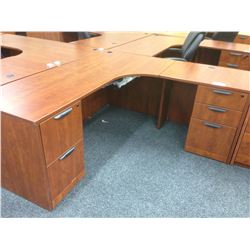 CHERRY 6' X 6' CORNER WORKSTATION