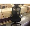 Image 2 : BLACK MESH HIGH BACK MULTILEVER TASK CHAIR WITH HEAD REST