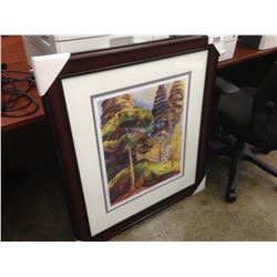 EMILY CARR, "FOREST LANDSCAPE 1931", FRAMED LIMITED EDITION PRINT, 301/950