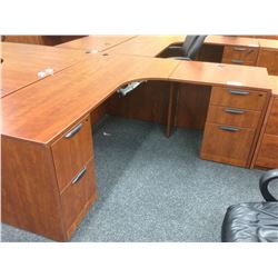 CHERRY 6' X 6' CORNER WORKSTATION