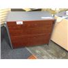 Image 2 : CHERRY AND STORM GREY 2 DRAWER LATERAL FILE CABINET