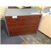 Image 2 : CHERRY AND STORM GREY 2 DRAWER LATERAL FILE CABINET