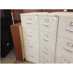 GREY 4 DRAWER LEGAL SIZE VERTICAL FILE CABINET