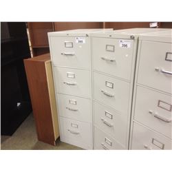 GREY 4 DRAWER LEGAL SIZE VERTICAL FILE CABINET