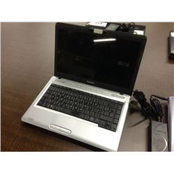 GREY TOSHIBA NOTEBOOK COMPUTER, COMES WITH POWER SUPPLY, NO HARD DRIVE, CONDITION UNKNOWN