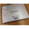 Image 2 : GREY TOSHIBA NOTEBOOK COMPUTER, COMES WITH POWER SUPPLY, NO HARD DRIVE, CONDITION UNKNOWN