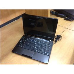 BLACK ACER NOTEBOOK COMPUTER, COMES WITH POWER SUPPLY, NO HARD DRIVE, CONDITION UNKNOWN