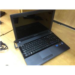 GREY SAMSUNG NOTEBOOK COMPUTER, COMES WITH POWER SUPPLY, NO HARD DRIVE, CONDITION UNKNOWN
