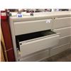 Image 2 : TEKNION GREY 4 DRAWER LATERAL FILE CABINET