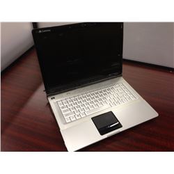 GREY GATEWAY NOTEBOOK COMPUTER, COMES WITH POWER SUPPLY, NO HARD DRIVE, CONDITION UNKNOWN