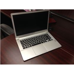 SILVER SAMSUNG NOTEBOOK COMPUTER, COMES WITH POWER SUPPLY, NO HARD DRIVE, CONDITION UNKNOWN