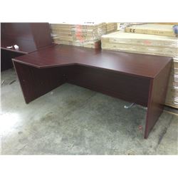 MAHOGANY 6' CORNER COMPUTER DESK