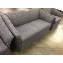 BRAYTON BLUE PATTERN LOVE SEAT
