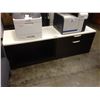 Image 1 : DARK WOOD, WHITE TOP 6' RECEPTION ACCENT TABLE