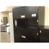 Image 2 : HON BLACK 6 COMPARTMENT STORAGE CABINET