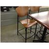 Image 2 : CHERRY BAR HEIGHT LUNCH ROOM TABLE SET WITH SIX STOOLS