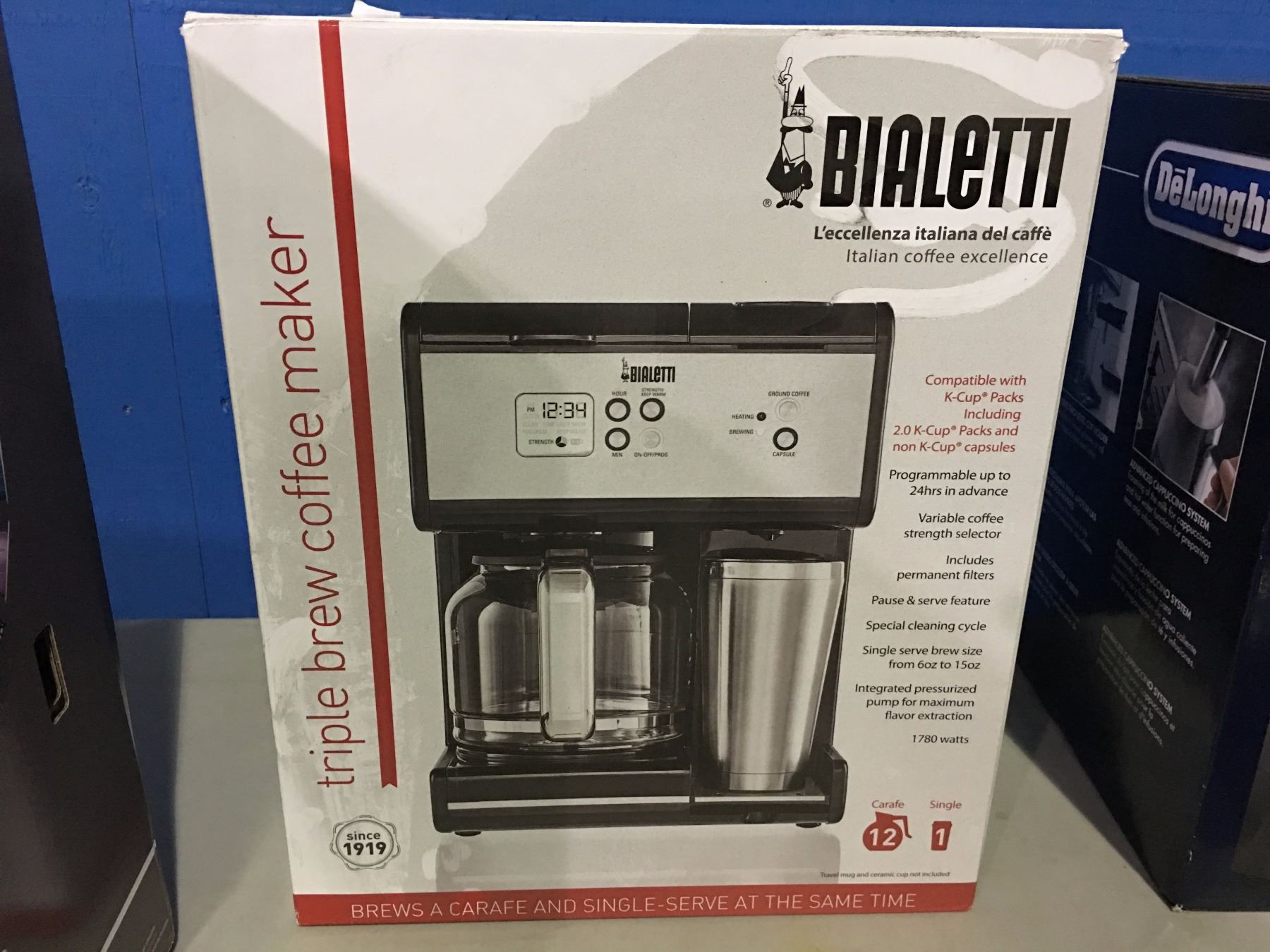 BIALETTI ITALIAN COFFEE EXPERIENCE TRIPLE BREW COFFEE MAKER