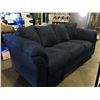 Image 2 : BLUE MICRO FIBER UPHOLSTERED 3 SEATER SOFA