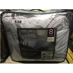 8 PCS KING SIZED COMPLETE BED SET - KARA