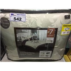 7  PCS KING SIZED COMPLETE BED SET - MELROSE