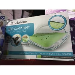 BROOKSTONE BIOSENSE 2 IN 1 CLASSIC PILLOW