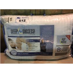 SLEEP FOR SUCCESS STANDARD/QUEEN SIZED SIDE SLEEPER PILLOW