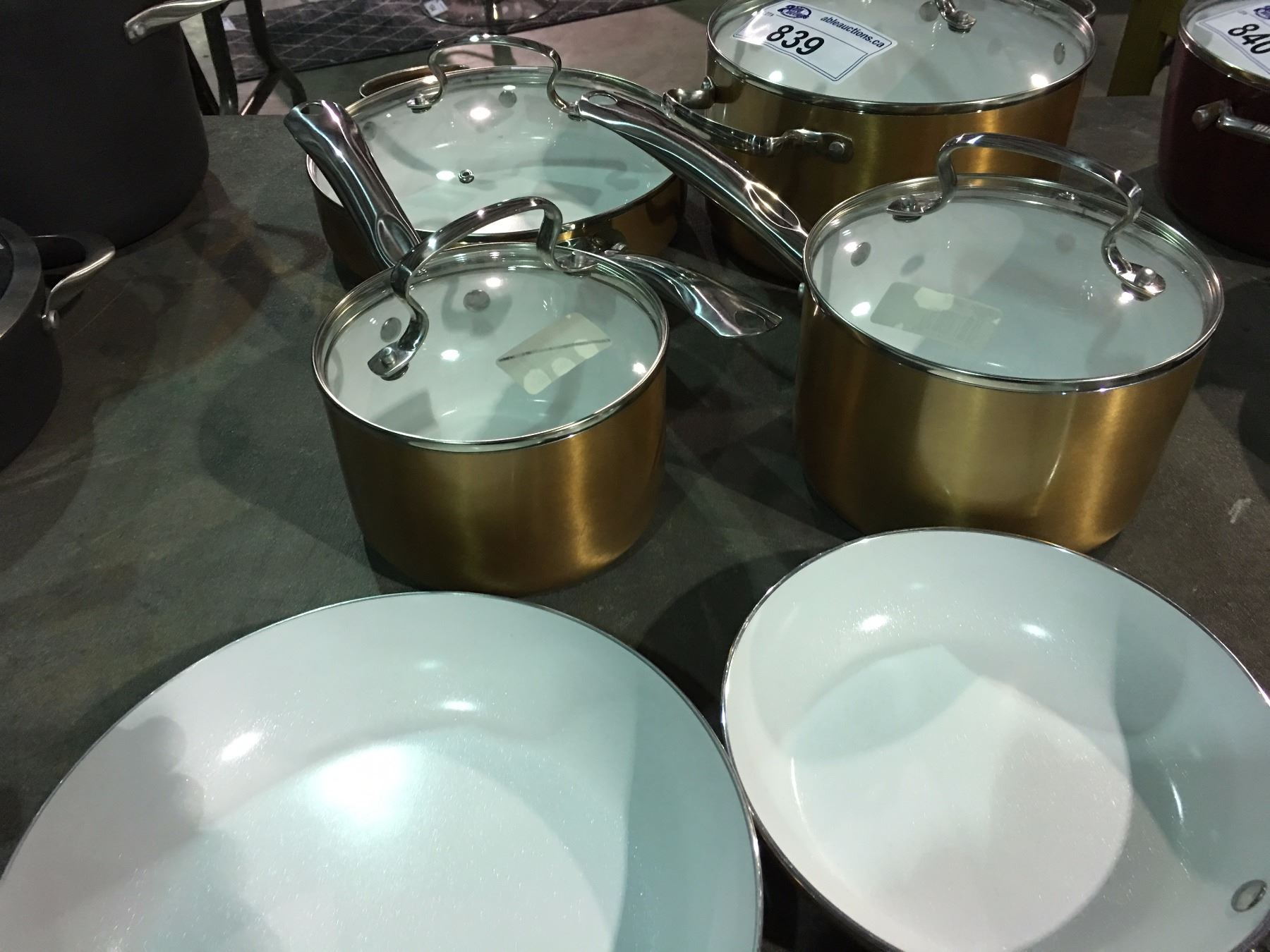 10 PCS DENMARK CERAMIC COOKWARE SET - Able Auctions