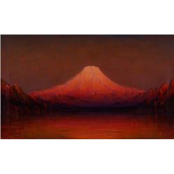 James Everett Stuart | Sunset Glow, Mt. Rainier, Near Tacoma, Washington
