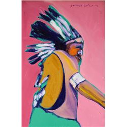 Fritz Scholder | Study for Indian with Shield