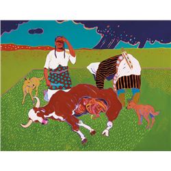 T.C. Cannon | Beef Issue at Fort Sill