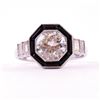 Image 1 : Unknown | Diamond & Onyx Ring
