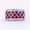 Image 1 : Unknown | Ruby Round & White Diamond Ring