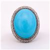 Image 1 : Unknown | Persian Turquoise and Diamond Ring