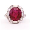 Image 1 : Unknown | Ruby, Diamond & Platinum Ring