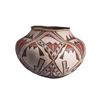 Image 1 : Zuni | Black, White, Red Pot with Geometric Design
