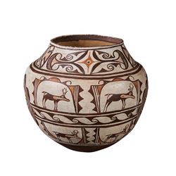 Zuni | Polychrome Olla with Heartline Deer