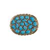 Image 1 : Alvina Quam | Zuni Gold and Turquoise Buckle