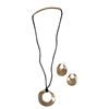 Image 1 : Somers Randolph | Mobius Circle Pendant and Hobo Earrings