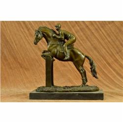 Hot Cast Bronze Sculpture on Marble Base Statue