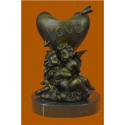 Hot Cast Be my Valentine Candle Holder Bronze Statue