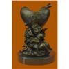 Image 1 : Hot Cast Be my Valentine Candle Holder Bronze Statue