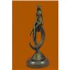 Image 5 : Venus on the Moon Bronze Sculpture on Marble Base Figurine