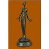 Image 1 : Art Nouveau Fashion Model Bronze Sculpture