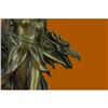 Image 3 : Semi Nude Lady Nymph with Dragon Bronze Sculpture