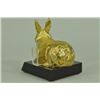 Image 6 : 24K Gold Plated Easter Bunny Card Holder Sculpture