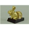 Image 8 : 24K Gold Plated Easter Bunny Card Holder Sculpture