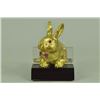 Image 9 : 24K Gold Plated Easter Bunny Card Holder Sculpture