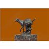 Image 3 : Panther Bronze sculpture on Marble Base Figurine